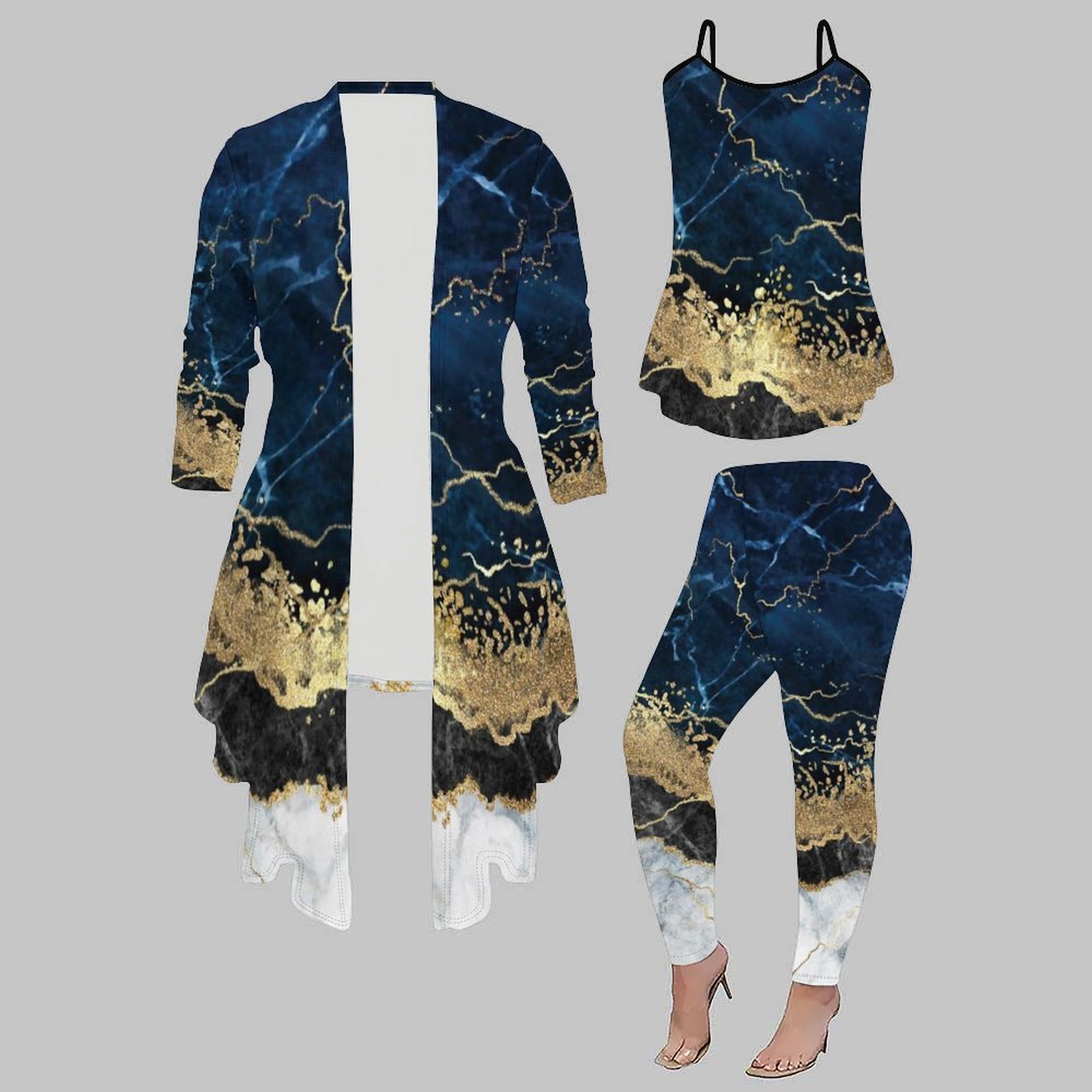 Winter Clothing Matching - Зимний элегантный облегающий комплект: повседневные брюки,