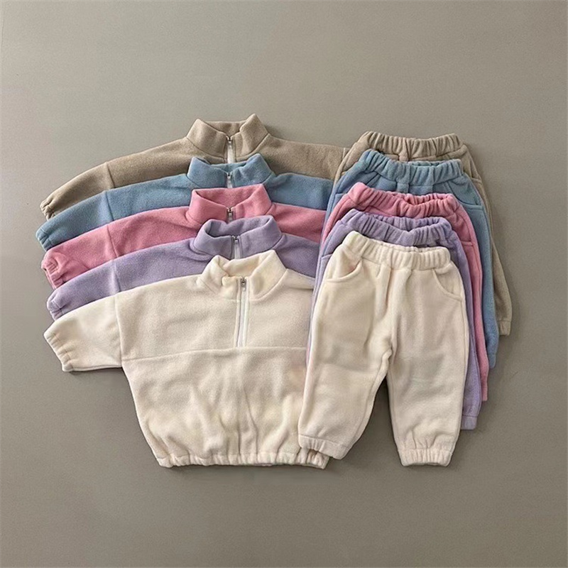 Winter Clothing Activity - Детский флисовый теплый комплект, зимняя бархатная