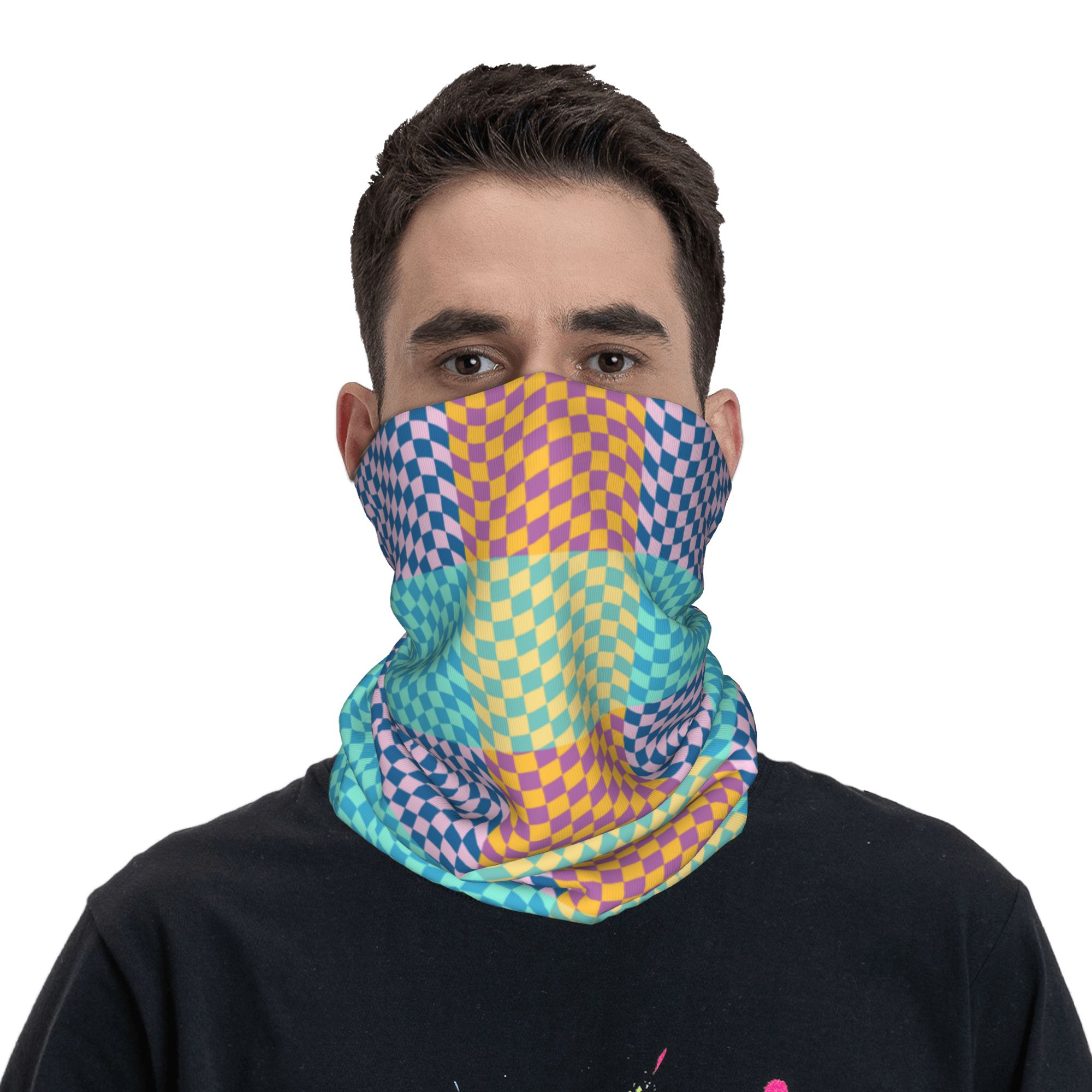 Цветная клетчатая бандана на з – обзор и цена Wool Balaclava Knit